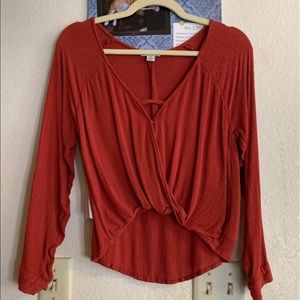 Red American Eagle Blouse